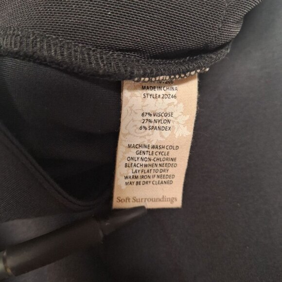 Soft Surroundings Pants Slacks Womens 12 Business Comfort Gray - Picture 5 of 10